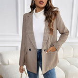 Timeless Houndstooth Suit Jacket