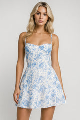 Chic Floral Pleated Sundress