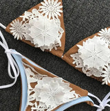 Bikini Maillot De Bain Femme Pure Color Strap Bikini-1