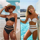 Split swimsuit V-neck bikini-1