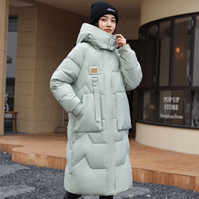 Cozy Mid-Length Coat with Detachable Hat