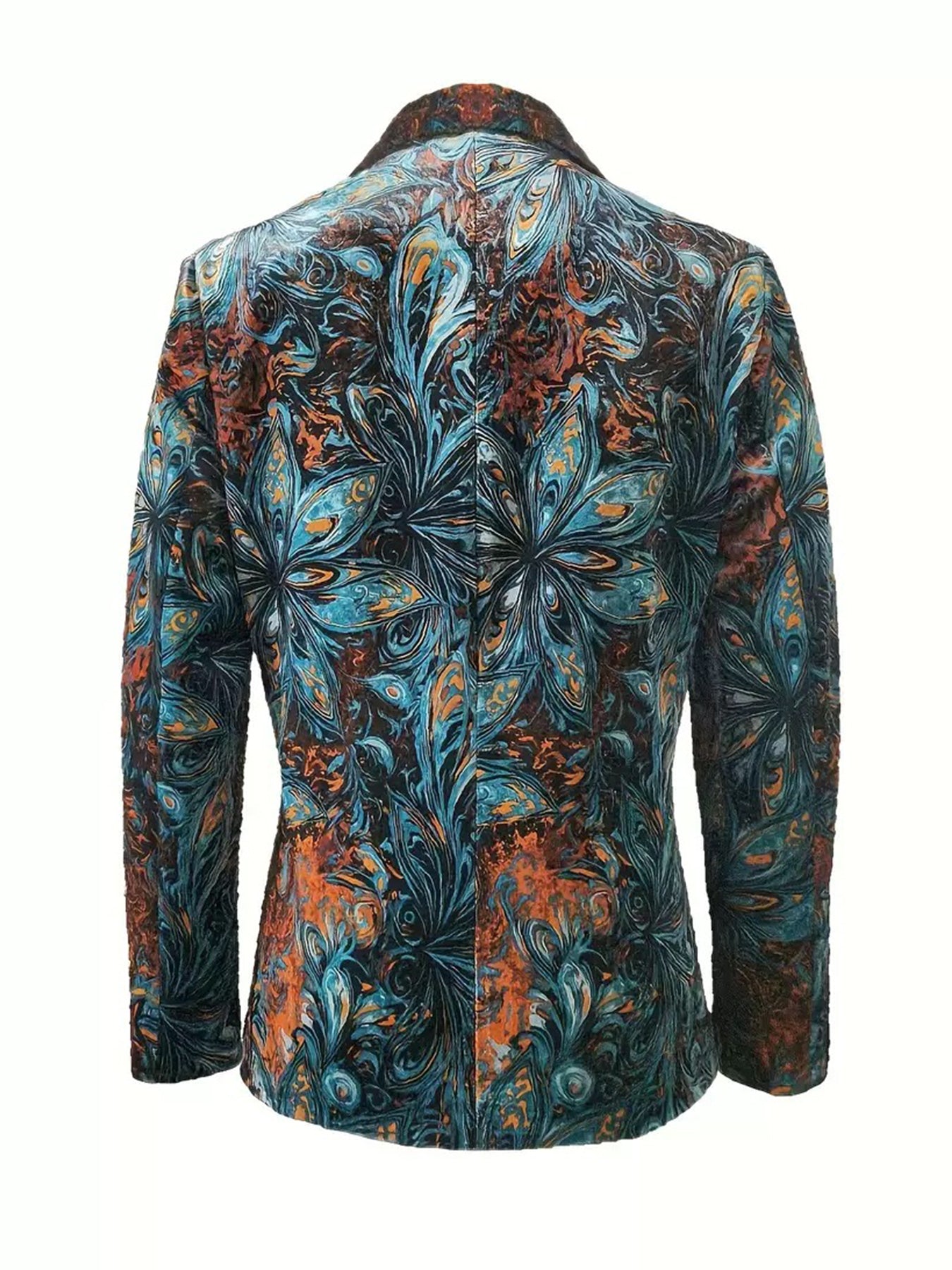 Printed Casual Suit Jacket