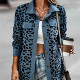 Leopard Print Long Sleeve Jacket
