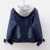 Fleece-Lined Denim Hoodie Jacket – Cozy and Casual Comfort-2