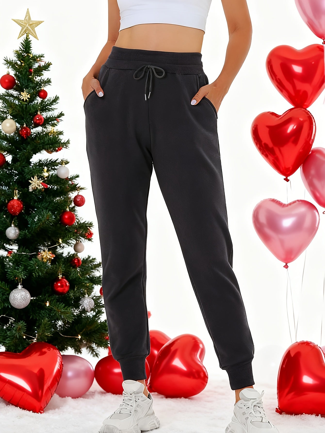 Fleece Jogger Sweatpants for Women