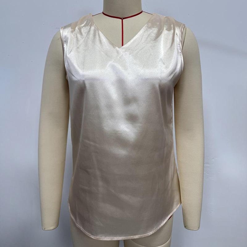 Satin V-Neck Camisole Tank