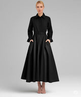 Vestido Suelto Mujer Elástico Cintura Alta Mostrar Delgado Temperamento