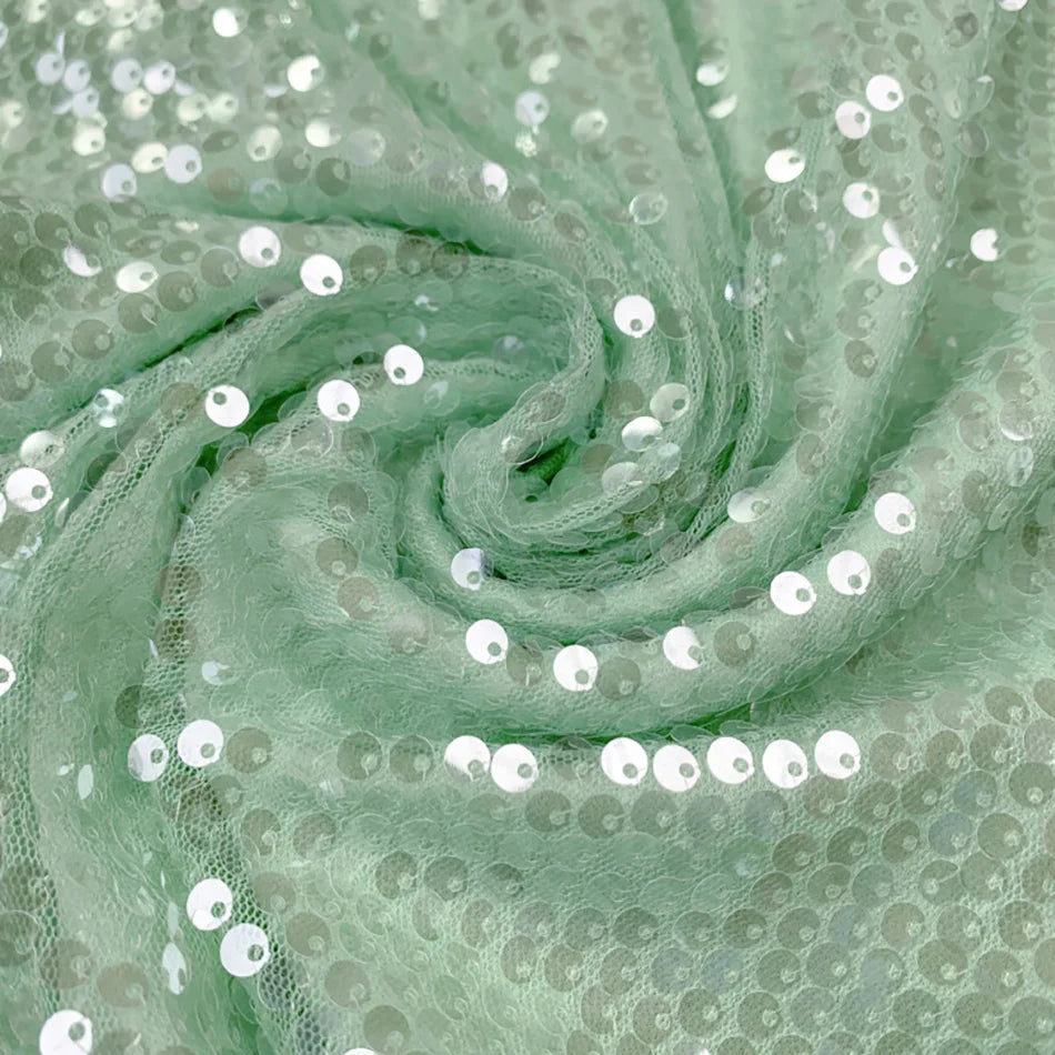 Shiny Sequin Backless Dress