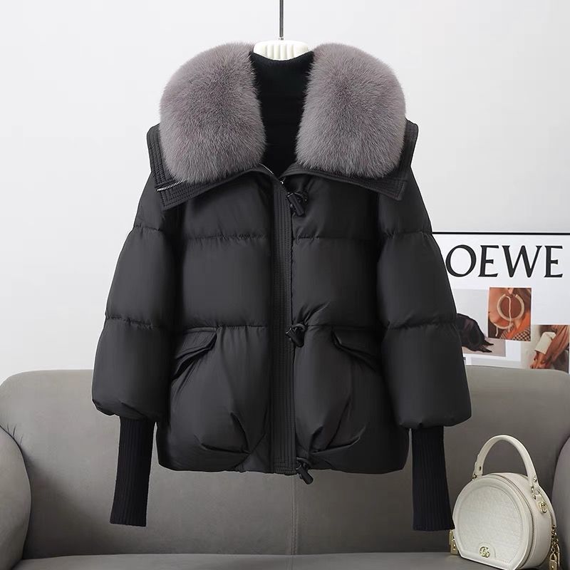 Chic Short Fur Collar Puffer