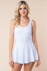 White Birch Sleeveless Performance Knit Swim Dress-4