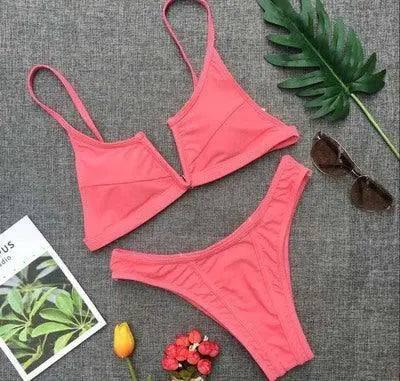 Bikini multi-color optional swimsuit-Watermelonred-7