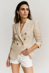 Blazer sastre de doble botonadura para mujer
