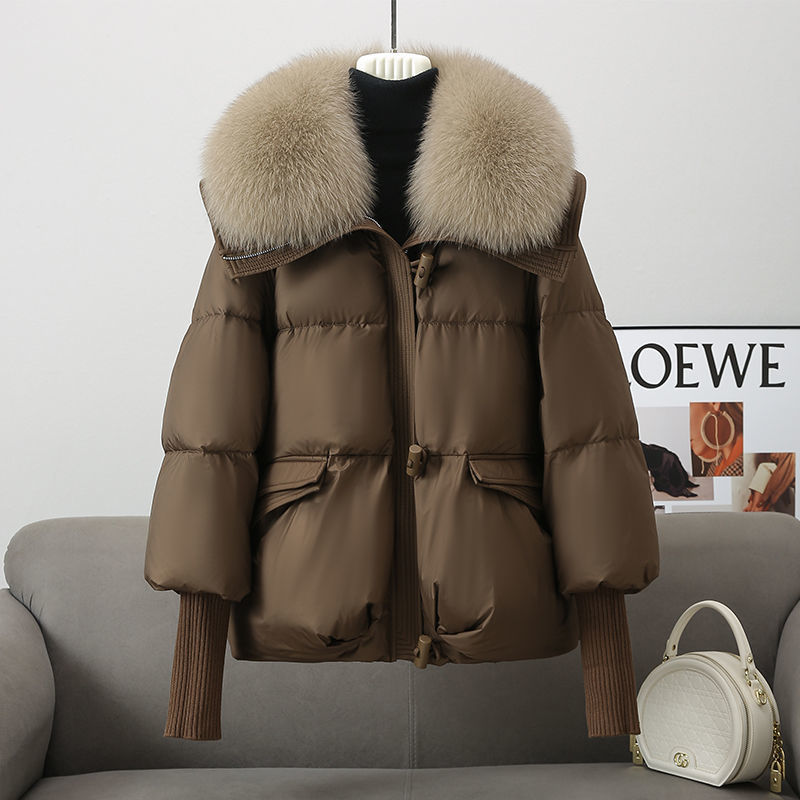 Chic Short Fur Collar Puffer