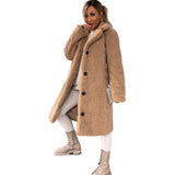 Cozy Chic Lamb Wool Lapel Coat
