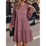 Corduroy A-Line Mini Dress