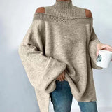 Off-Shoulder Knit Sweater