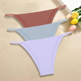 3Pcs/Set Women Seamless Panties Ultra-thin Briefs-Set 1-1