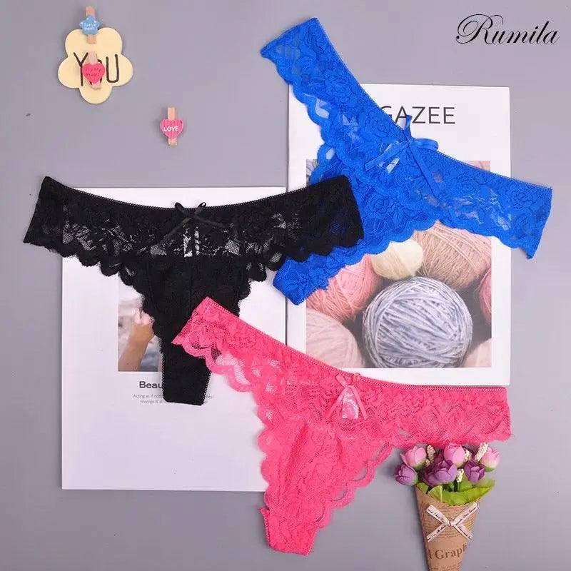 Adjusted Cozy Lace Briefs G Thongs Underwear Lingerie For-1