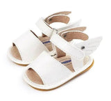 Angel wings baby sandals baby shoes baby shoes toddler-White-3