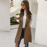 Autumn And Winter Mid-Length Temperament Waist Long-Sleeved-7