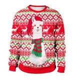 Autumn Winter Fashion Ugly Christmas Sweater Santa Elf Funny-6