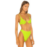 Bikini European and American swimsuit-Green-2