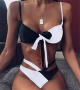 Bikini Set Beachwear Sexy Swimsuit Bathing-A5Ablackandwhite-6