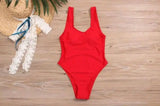 Bikini Siamese Sexy Swimwear-Red-4