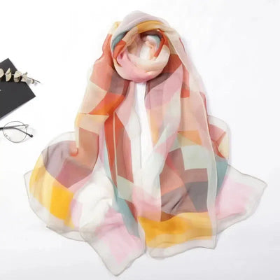 Casual Colorful Triangle Geometric Light And Delicate Silk-Colorful Triangle 4-5