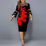 Chic Plus-Size Midi Dress: Elegant & Trendy-5