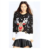 Christmas fawn jacquard sweater-5