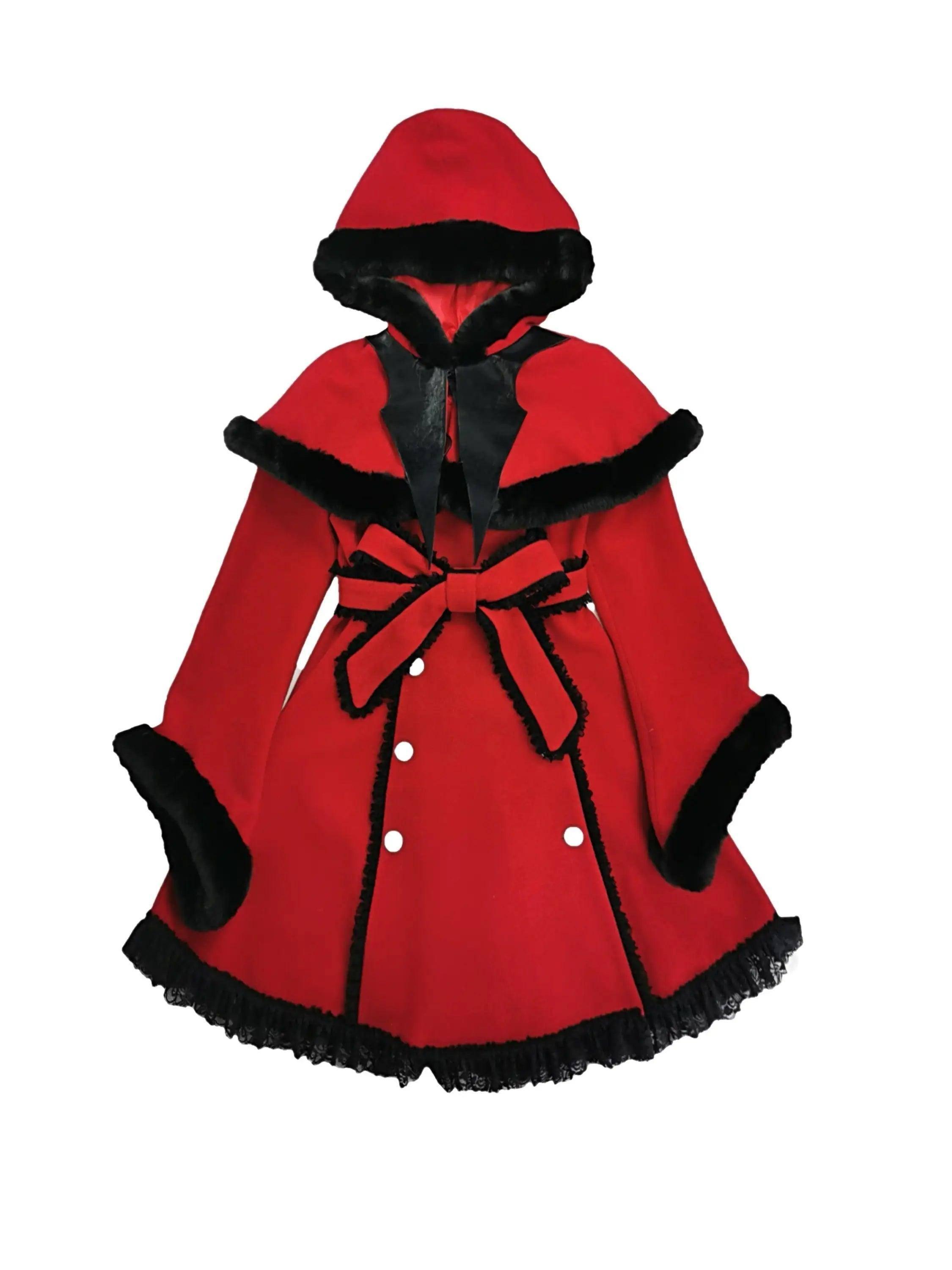 Christmas Sacrificial Gothic Style Dark Women's Cloak-6