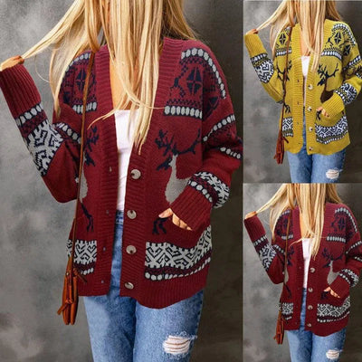 Christmas Sweaters Cardigan Coat-1