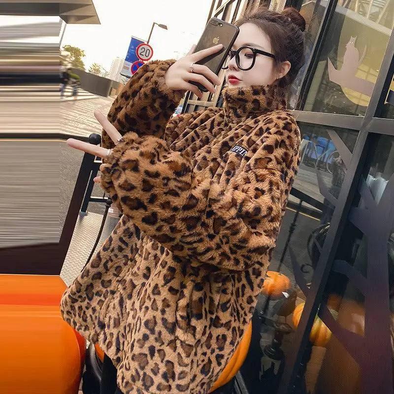 Coat Autumn And Winter Loose Lamb Wool Sweater Thick And-3