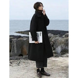 College Style Long Woolen Coat Women-3