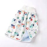 Cotton and bamboo fiber Baby diaper skirt-Car-5