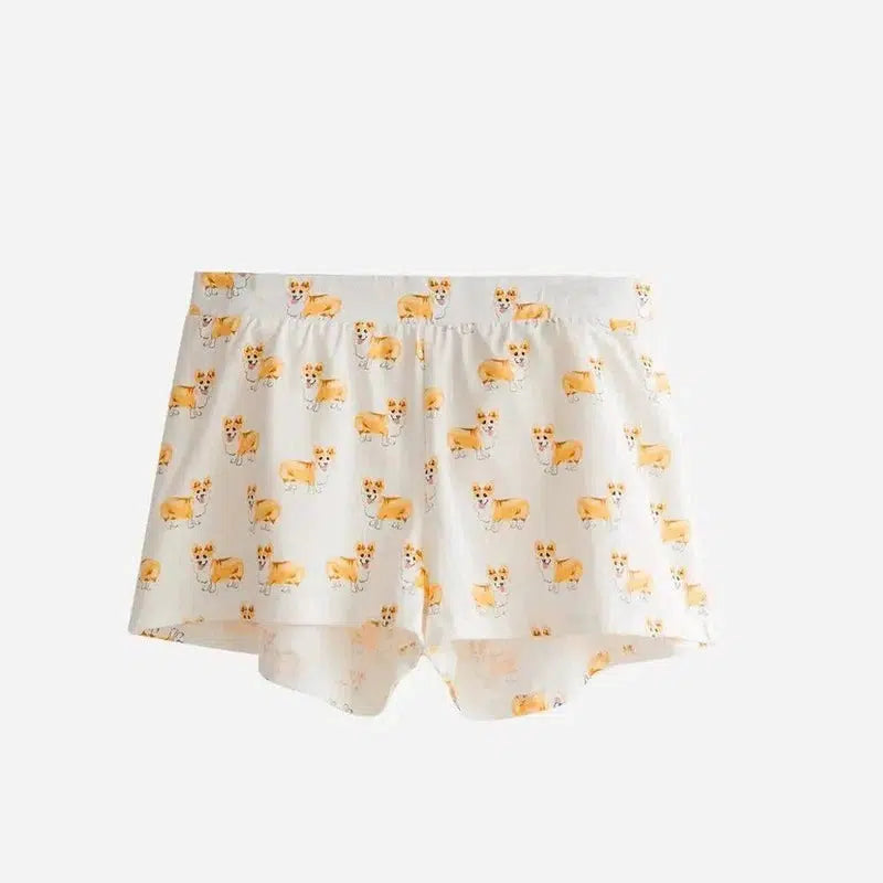 Lovemi Women's Corgi Print Shorts - Comfortable Lounge-G-37