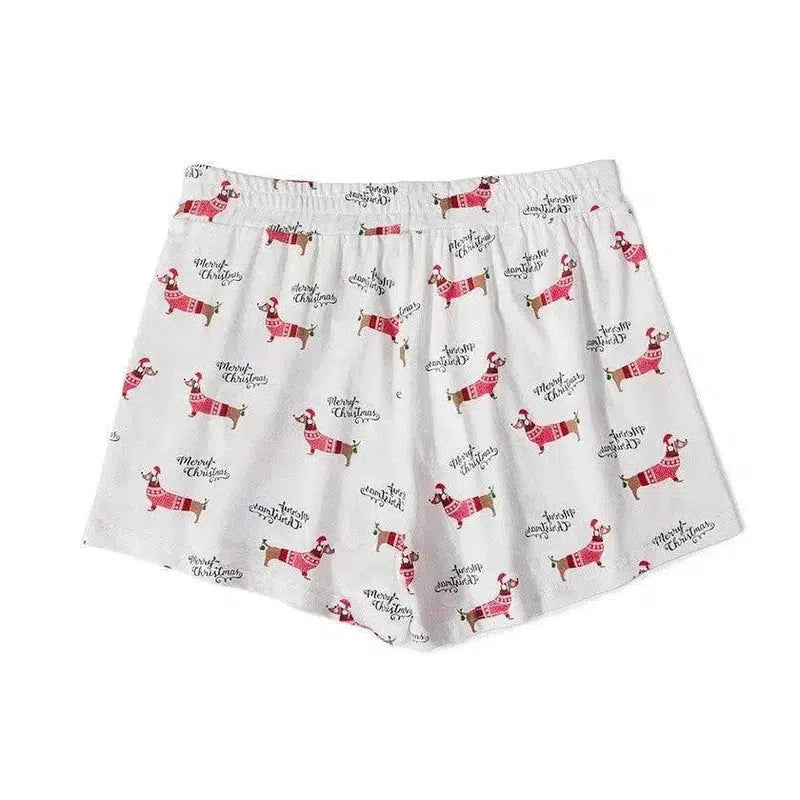 Lovemi Women's Corgi Print Shorts - Comfortable Lounge-F-48