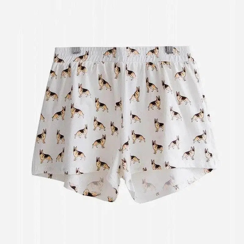 Lovemi Women's Corgi Print Shorts - Comfortable Lounge-8