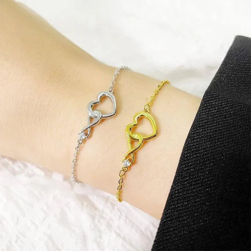 Heart-shape Bracelet Fashion Jewelry Versatile Love Bracelet Gift For Girlfriend Valentine's Day-1