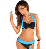 European And American Beach Stitching Split Swimsuit-5