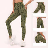 Fashion Camouflage Print Yoga Pants High Waist Seamless-2