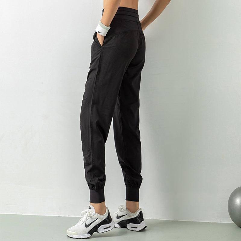 Fashion Casual Sports Pants For Women Loose Legs Drawstring-3