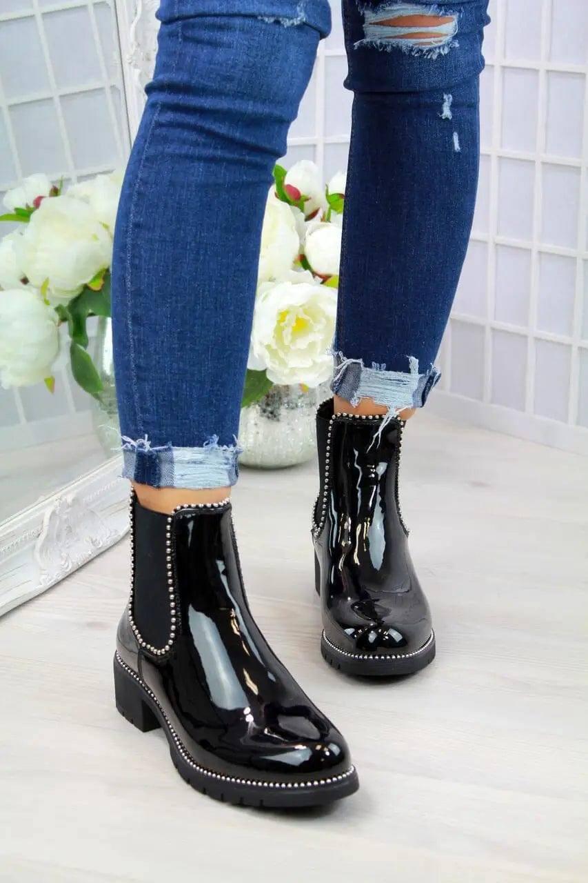 Fashion short boots women-1Black-5