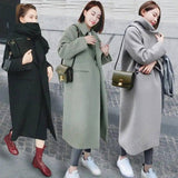 Fashion Solid Color Thick Pocket Women Autumn Winter Warm-5