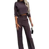 Fashion Tops High Waist Wide Leg-5