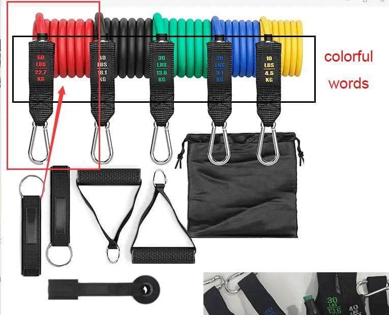 Fitness Rally Elastic Rope Resistance Band-50LBS-5