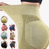 Fitness Yoga Shorts Pants Butt Lifting Seamless Leggings-1