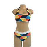 High Waist Vintage Bikini Set Swimsuit Bathing Suit Swimwear-S-3