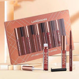 Lip Liner And Lipstick Makeup 12 Pcs Set 6-Asshown-1